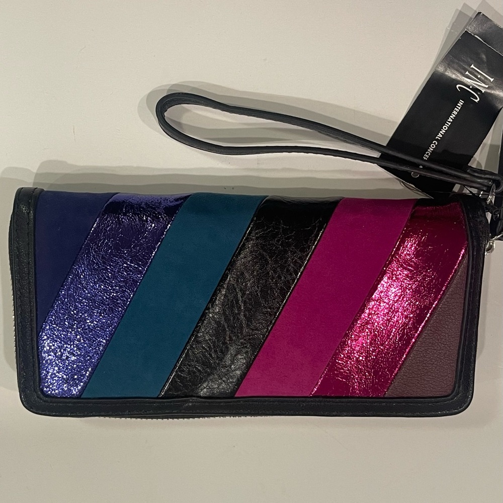 INC International Concepts Colorful Striped Women's Clutch / Wallet
